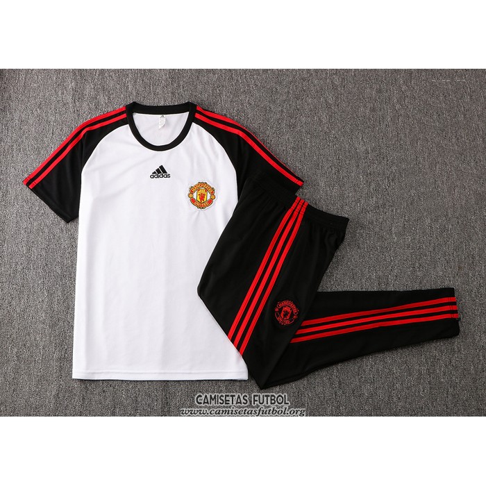 Chandal del Manchester United Manga Corta 2021/2022 Blanco